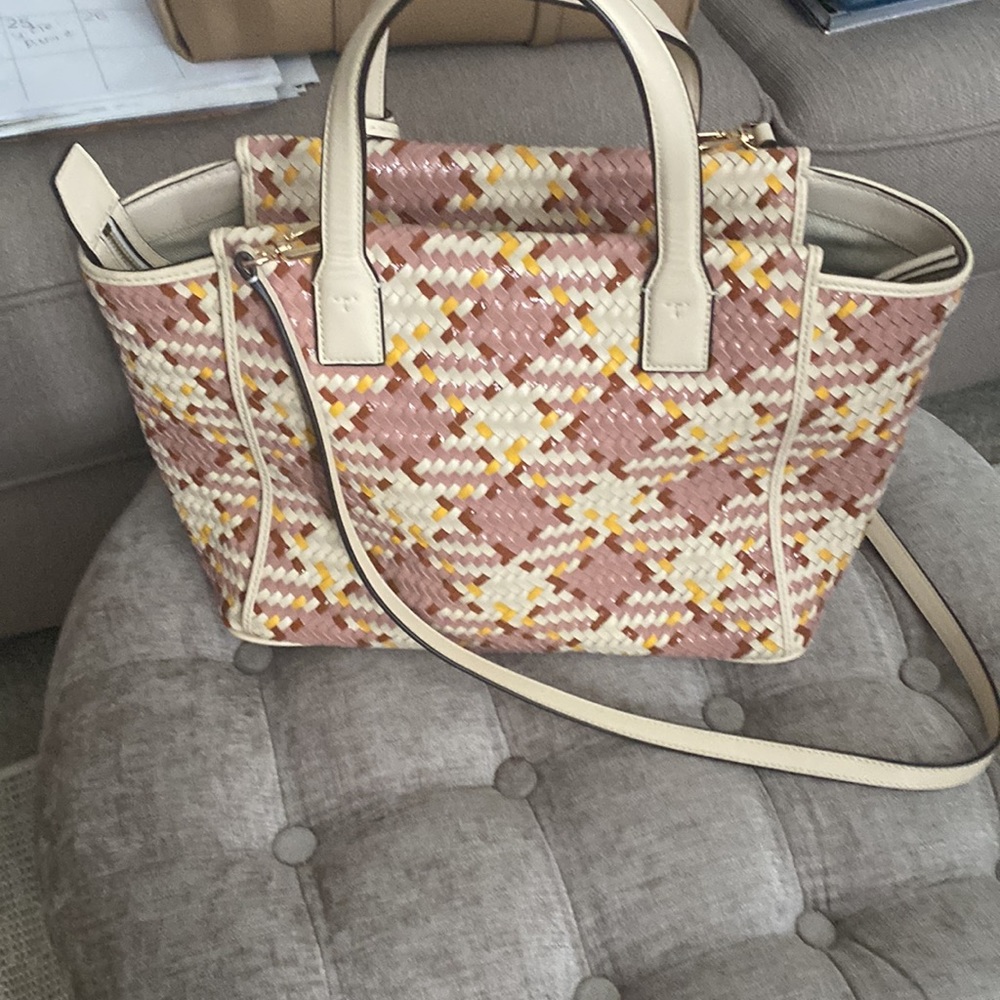 Tory Burch Multicolor Woven Tote - Picture 3 of 7